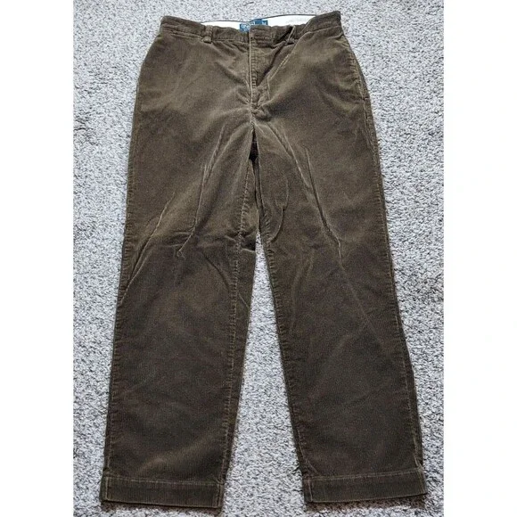 Polo Ralph Lauren Philip Pant Men's Vintage Brown Corduroy Pants Sz 36x30 - Picture 1 of 9